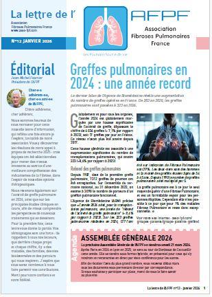 Lettre N°12 - janvier 2026